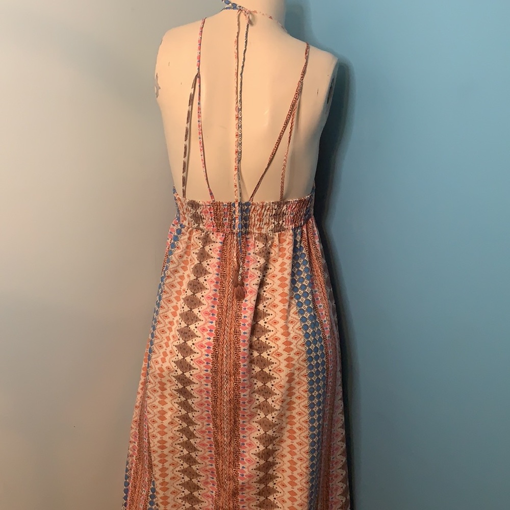 Lulu’s maxi halter dress with gathered back - Picture 2 of 9